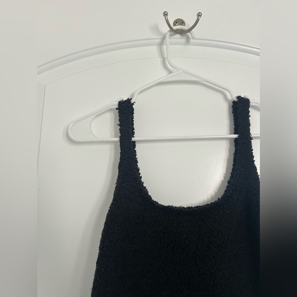 SKIMS Onyx Black Cozy Knit Bouclé Tank Top - S/M - Picture 6 of 8